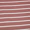 Fabric Merchants White Stripes on Mauve Double Brushed 4-Way Stretch Fabric